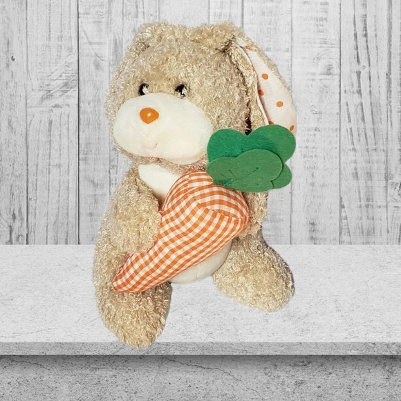 TY 2005 veggies the rabbit plush bunny beanie buddy - Picture 1 of 7